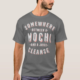 Camiseta Mochi divertida y un pastel de arroz japonés para 