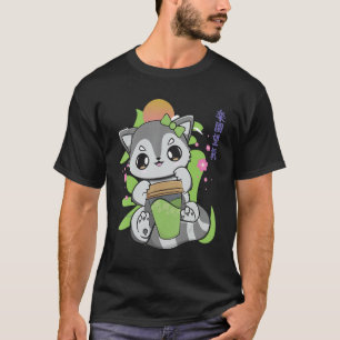 Camiseta Mochi Y Té De Leche Para Boba Beber Racoon