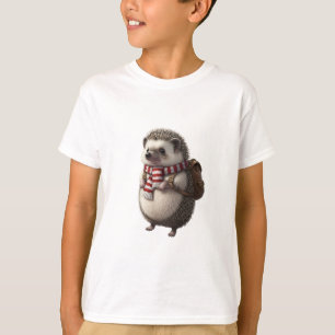 Camiseta Mochila Bufanda Erizo Viajero Niños