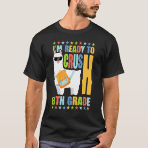 Camiseta Mochila de Cra Llama de 8° grado de aplastamiento 