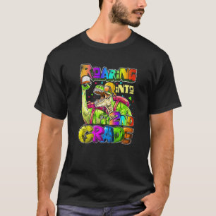 Camiseta Mochila de dinosaurio de segundo curso de regreso 