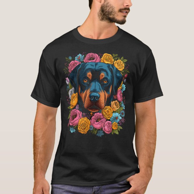Camiseta Mochila de flores giratorias (Anverso)