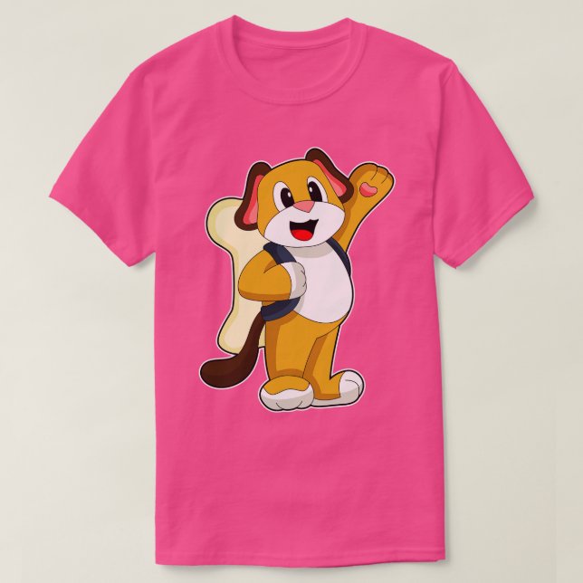 Camiseta Mochila de Hueso de Perro (Diseño del anverso)