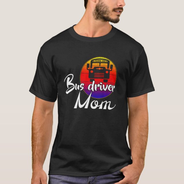 Camiseta Mochila de la escuela de moda mamá Retro Sunset Fu (Anverso)
