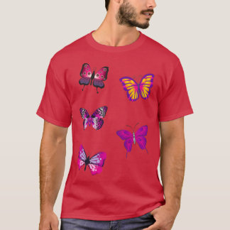 Camiseta Mochila de mariposa púrpura 3