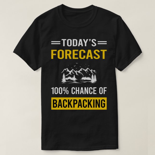 Camiseta Mochila de mochila de predecir hoy (Diseño del anverso)