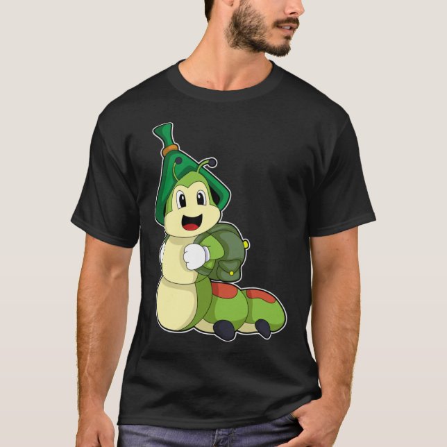 Camiseta Mochila de senderismo de la oruga (Anverso)