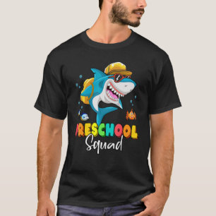 Camiseta Mochila de tiburón de escuadrón preescolar de vuel