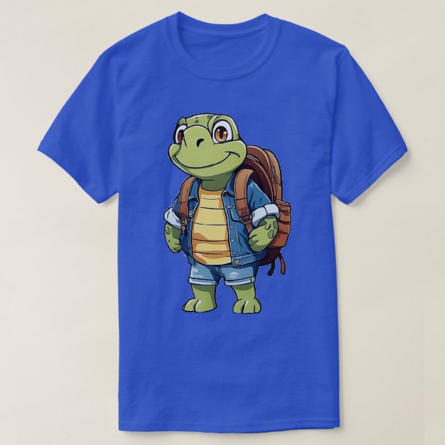 Camiseta Mochila de uso de tortuga (Diseño del anverso)