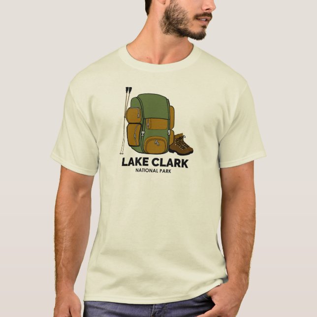 Camiseta Mochila del Parque Nacional Lake Clark (Anverso)