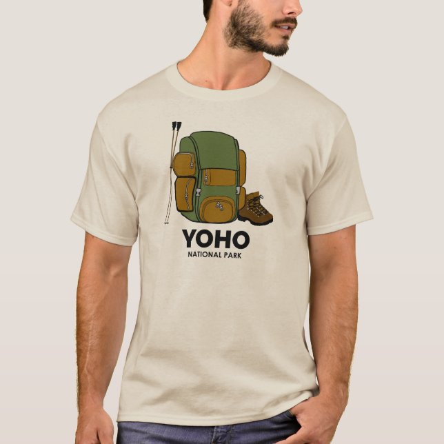 Camiseta Mochila del Parque Nacional Yoho (Anverso)