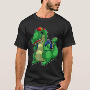 Camiseta Mochila divertida de cocodrilo lindo de vuelta al