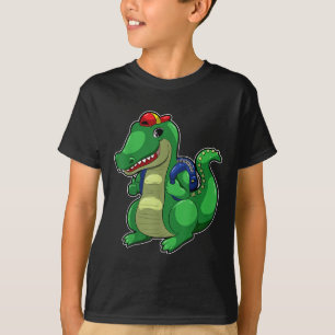 Camiseta Mochila divertida de cocodrilo lindo para volver a