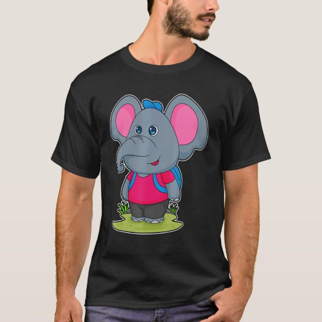 Camiseta Mochila Elephant Hiker (Anverso)