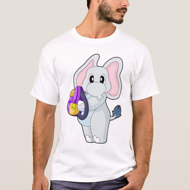 Camiseta Mochila Escolar Pupila de Elefante (Anverso)
