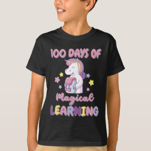 Camiseta Mochila Unicornio Para Outfit De Niñas 100 Días De