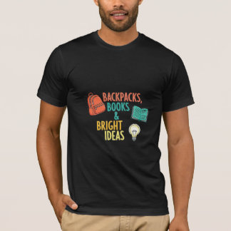 Camiseta Mochilas, Libros y Grandes Ideas