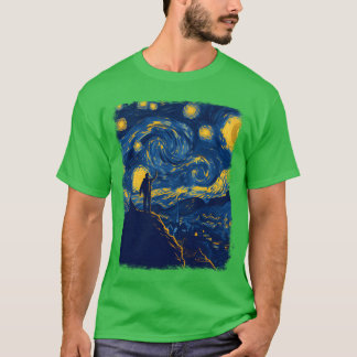 Camiseta Mochilero De Acampada Senderismo Caminata Noche Es