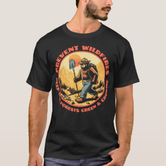 Camiseta Mochilero Smokey Bear Mantén Nuestros Bosques Verd