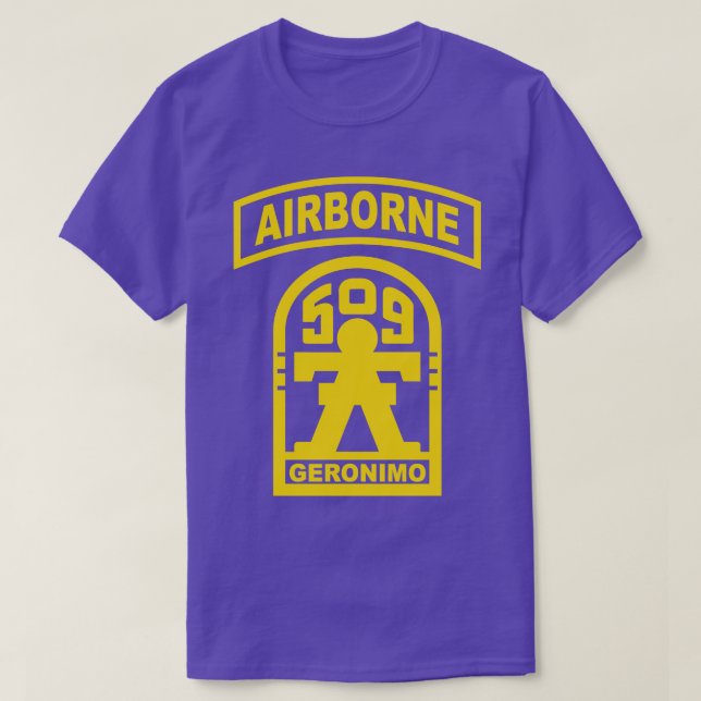 Camiseta Mod1 Geronimo 509th Parachute Infantry (Diseño del anverso)