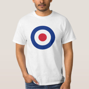 Camiseta Mod - Clásico Roundel - Blanco de tiro con arco