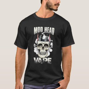 Camiseta MOD Head Gothic Vaping Skull