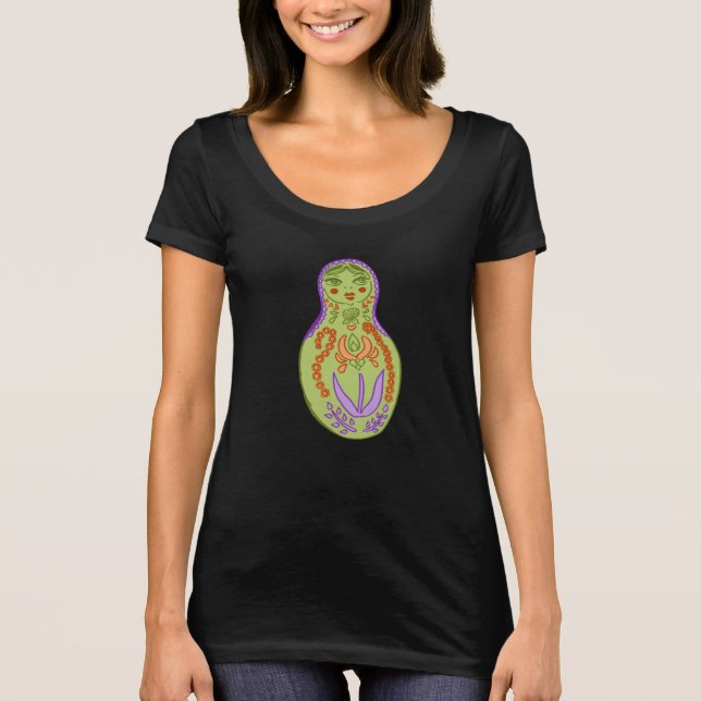 Camiseta Mod Matryoshka Doll Graphic Tee (Anverso)