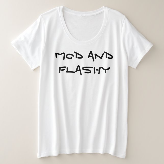 Camiseta Mod y Flashy (Anverso del diseño)