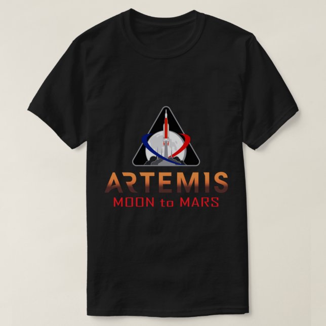Camiseta Moda a la Misión de Marte Artemis 1 NASA (Diseño del anverso)