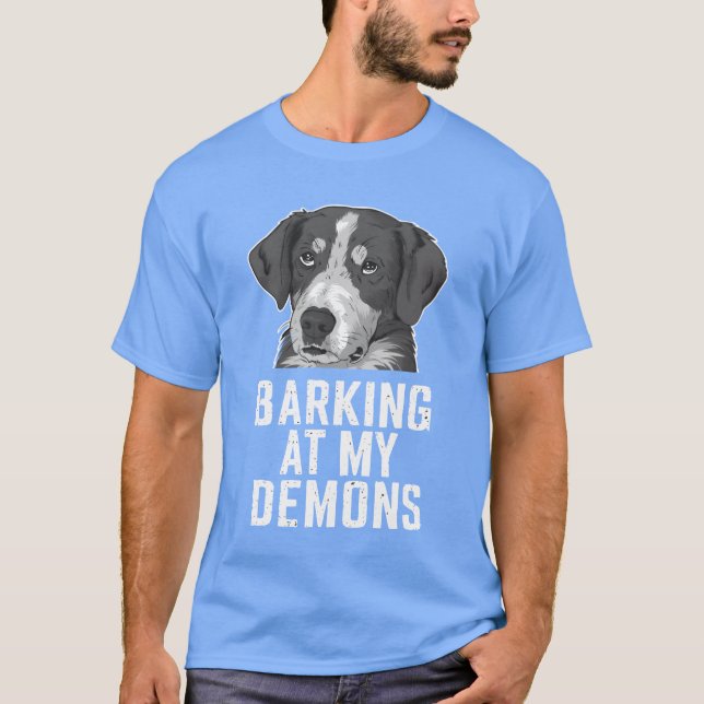 Camiseta Moda alternativa de perro gótico para diversión de (Anverso)