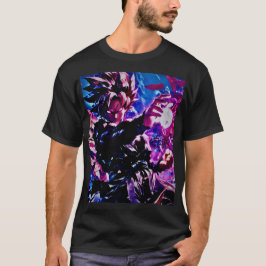 Camiseta "Moda Anime Print Tee: Vibrante Edición Art"