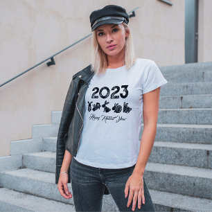 Camiseta Moda Año Nuevo Lunar Año Nuevo Chino de Conejo