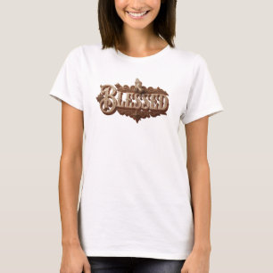 Camiseta Moda artística BLESSED con estilo