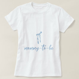 Camiseta Moda azul niños simples bebé ducha mamá ser