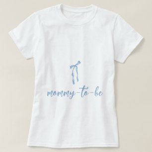 Camiseta Moda azul niños simples bebé ducha mamá ser