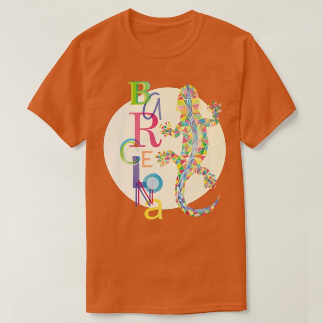 Camiseta Moda Barcelona City Lizard (Diseño del anverso)