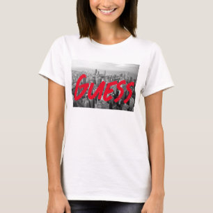 Camiseta Moda Black White City Los Angeles