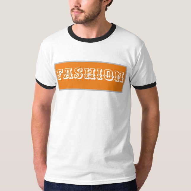 Camiseta Moda blanca y amarilla (Anverso)