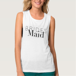 Camiseta Moda Bridesmaid | Fiesta de bodas | Tank