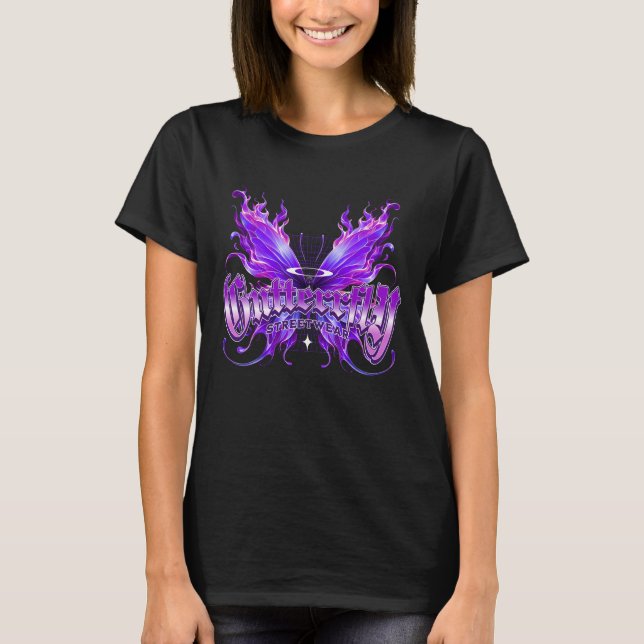 Camiseta Moda callejera Butterfly (Anverso)