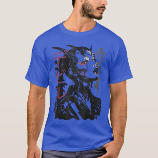 Camiseta Moda callejera japonesa ciberpunk Y2Kechwear retro