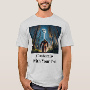 Camiseta Moda completa de Bigfoot Night Woods