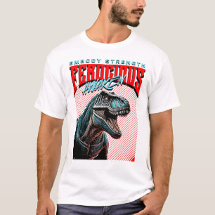 Camiseta Moda CoolT-Rex Casual Streetwear Diseño de arte