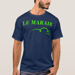Camiseta Moda Cute Le Marais Heart Paris Francia