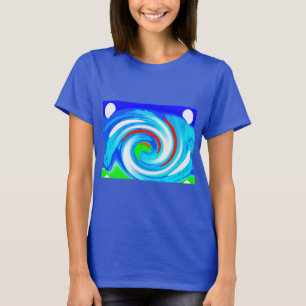 Camiseta Moda de arte con remolinos