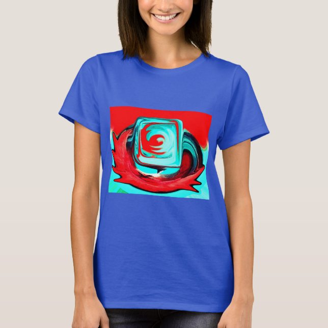 Camiseta Moda de arte de calor de verano (Anverso)
