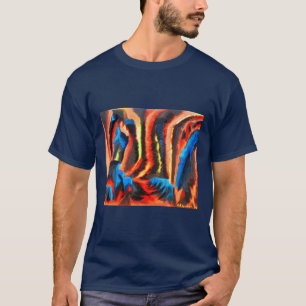 Camiseta Moda de arte volcánico