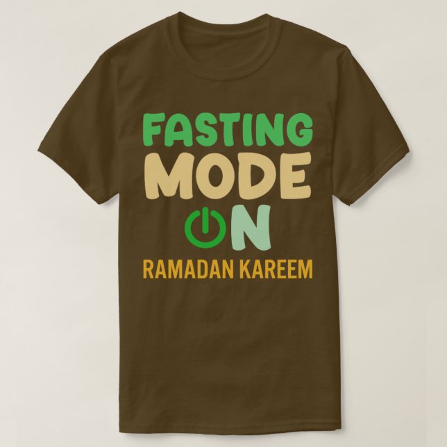 Camiseta Moda de ayuno de Ramadán en Feliz Ramadán Musulman (Diseño del anverso)