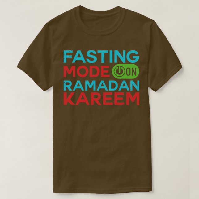 Camiseta Moda de ayuno de Ramadán en Feliz Ramadán Musulman (Diseño del anverso)