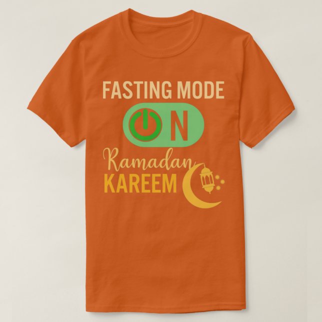 Camiseta Moda de ayuno de Ramadán en Feliz Ramadán Musulman (Diseño del anverso)